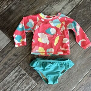 Tea‎ Collection Rash Guard Infant 6-9 Months Swimsuit  UPF40 Tropical Print